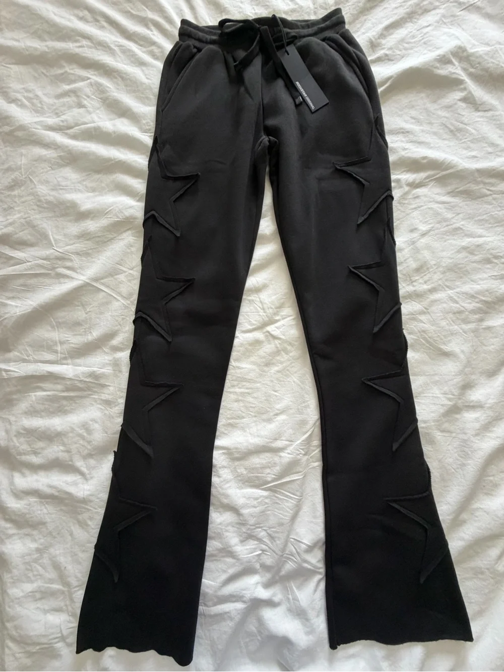 Rockstar Original Women’s Sinayah Black Stacked Star Track Pants Medium NWT - Picture 2 of 14